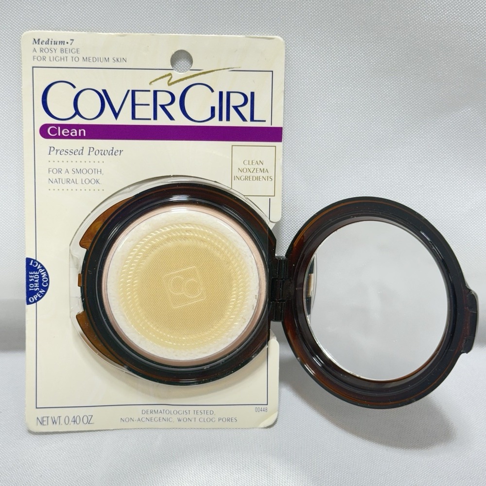 Vintage Cover Girl Medium 7 Rosy Beige‎ Clean Pressed Powder